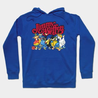 Jimmy Buffett Cartoon Retro Hoodie